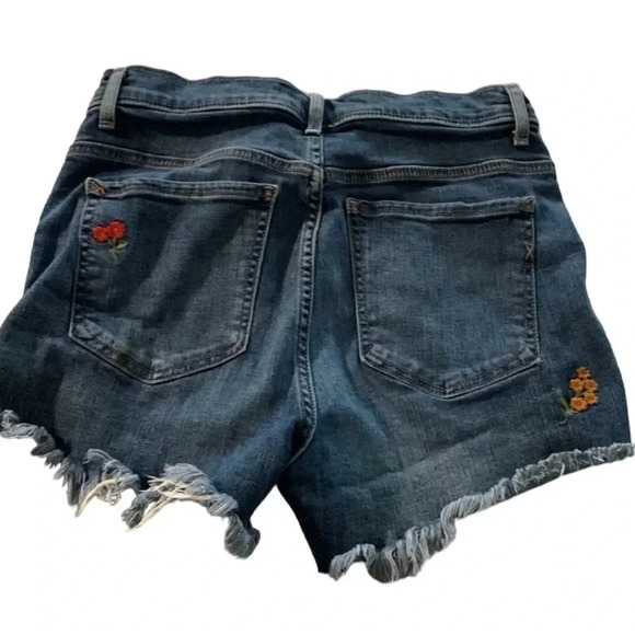 Express women's size 4 embroidered distressed shorts - Picture 2 of 5